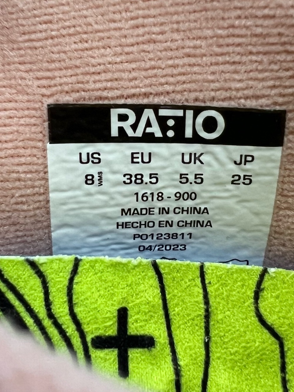 RATIO Wms. Sz 8. Light Pink Women's Knit Sneaker - Breathable Casual Comfort - Picture 7 of 10